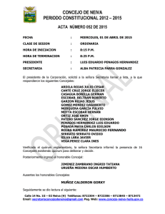 Descargar la norma ACTA NÚMERO 052 DE 2015 Tipo de archivo: pdf Tamaño: 227.5 kB