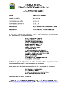 Descargar la norma ACTA NÚMERO 022 DE 2015 Tipo de archivo: pdf Tamaño: 226.8 kB