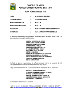 Descargar la norma ACTA NÚMERO 011 DE 2015 Tipo de archivo: pdf Tamaño: 230.2 kB