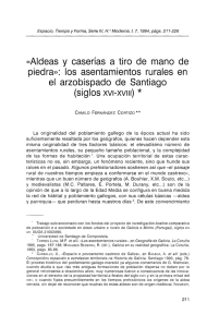 «Aldeas y caserías a tiro de mano de (siglos xvi-xviii) *