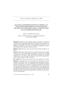 ALGUNAS CONSIDERACIONES EN TORNO A LA EJECUCIÓN PROVISIONAL DE SENTENCIAS