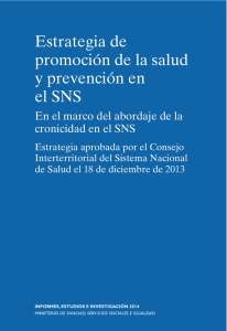 Informe de resultados de la consulta pública sobre la Estrategia de Promoción de la Salud y Prevención en el SNS