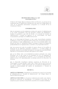 Decreto rectoral No. 1267