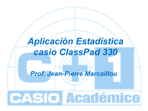 Módulo de ESTADISTICA Classpad 330 (6286)