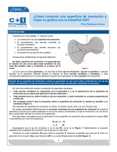¿Cómo construir una superficie de revolución y ad 330?