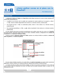 ¿Cómo graficar curvas en el plano con la ClassPad?