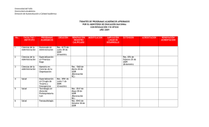 Universidad del Valle Vicerrectoría Académica Dirección de Autoevaluación y Calidad Académica