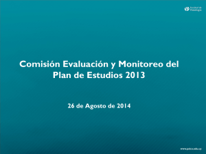 Comisión Evaluación y Monitoreo del Plan de Estudios 2013