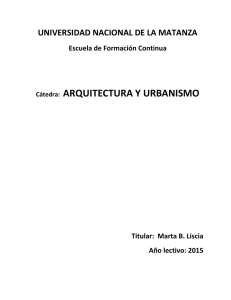 (COD. 0961) ARQUITECTURA Y URBANISMO
