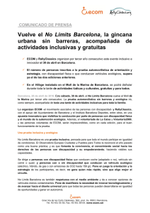 Vuelve el No Limits Barcelona, la gincana urbana sin barreras, acompañada de actividades inclusivas y gratuitas