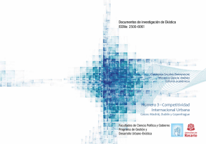 Documentos de Investigación de Ekística 3. Competitividad Internacional Urbana
