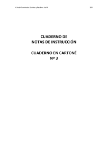 CUADERNO DE NOTAS DE INSTRUCCIÓN CUADERNO EN CARTONÉ