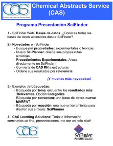 Programa Presentación SciFinder 2012