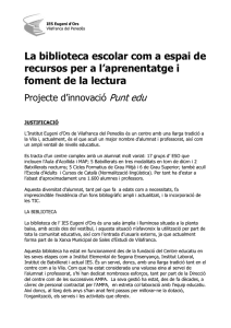 Projecte d'innovació PuntEdu 2007-2010 (pdf)