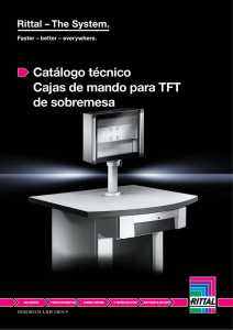 Catálogo técnico Cajas de mando para TFT de sobremesa