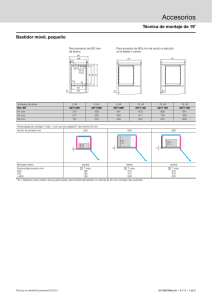Accesorios Técnica de montaje de 19˝ Bastidor móvil, pequeño