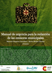 Manual urgente para la redacción de las emisoras municipales