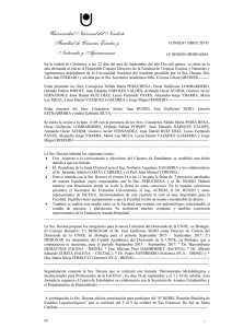 Acta Consejo Directivo, 14 Sesi n ordinaria - Septiembre 2015