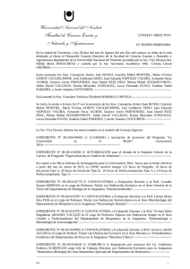 Acta Consejo Directivo, 13 Sesi n ordinaria - Agosto 2014