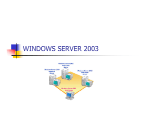 Windows Server 2003.