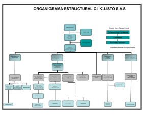 ORGANIGRAMA ESTRUCTURAL C.I K-LISTO S.A.S  – Revisor Fiscal Ricardo Rios