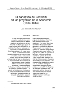 El panóptico de Bentham en los proyectos de la Academia (1814-1844)