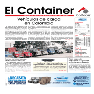 Vehículos de carga en Colombia Indicadores ACPM
