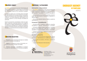 Agencia Energética Municipal de Pamplona. Castellano-inglés. PDF