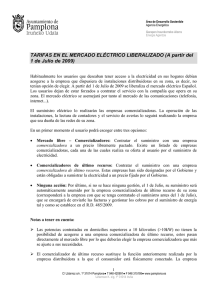 Tarifas eléctricas en el mercado liberalizado. PDF