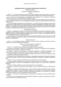 Ordenanza 0. Ordenanza fiscal de gestión, recaudación e inspección