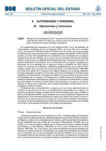 descargar la Resolución de 5 de agosto de 2011, conjunta de la Universidad de La Laguna y del Servicio Canario de Salud,