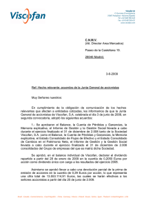 06 - Acuerdos adoptados en la Junta General de Accionistas 2009