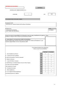 2001 GENERAL VISCOFAN SA, Industria Navarra de Envolturas Celulósicas