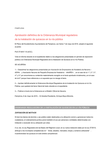 Ordenanza reguladora de la instalación de kioscos en la vía pública (pdf, 83,3 Kb)