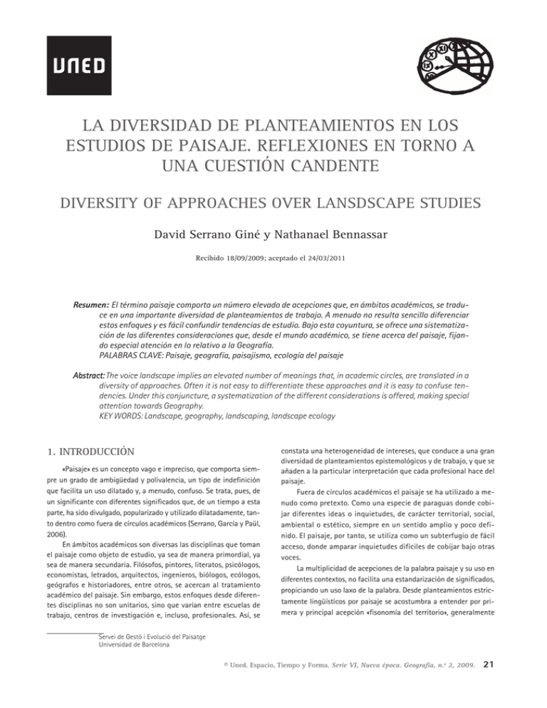 LA DIVERSIDAD DE PLANTEAMIENTOS EN LOS UNA CUESTI N CANDENTE