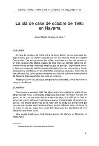 La ola de calor de octubre de 1995 en Navarra