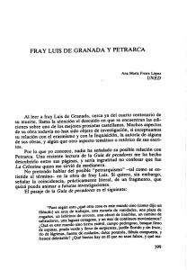 FRAY LUIS DE GRANADA Y PETRARCA