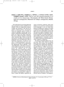 SOLÉ, CARLOTA, PARELLA, SÒNIA y CAVALCANTI, LEO- NARDO (coord.) 291