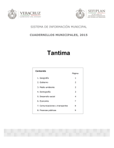 Tantima SISTEMA DE INFORMACIÓN MUNICIPAL CUADERNILLOS MUNICIPALES, 2015