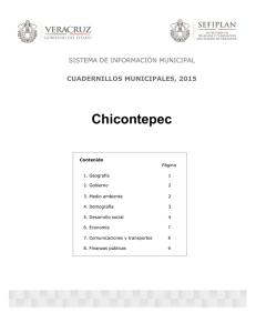 Chicontepec SISTEMA DE INFORMACIÓN MUNICIPAL CUADERNILLOS MUNICIPALES, 2015
