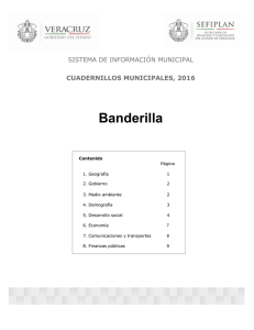 Banderilla SISTEMA DE INFORMACIÓN MUNICIPAL CUADERNILLOS MUNICIPALES, 2016