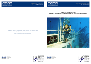Trabajos SubacuÃ¡ticos: Medidas preventivas y protectoras en el buceo profesional