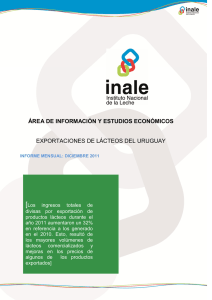 Informe de Exportación - Diciembre 2011