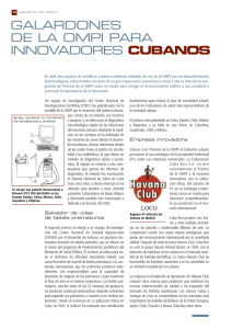 Galardones de la OMPI para innovadores cubanos