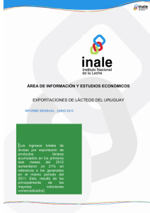 Informe de Exportación - Junio 2012