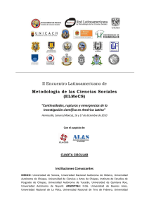 II Encuentro Latinoamericano de Metodología de las Ciencias Sociales (ELMeCS)