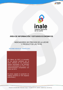 Informe de Precios-Marzo 2013