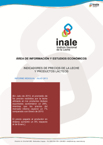 Informe de Precios- Julio 2013