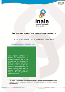 Informe de Exportación - Febrero 2014