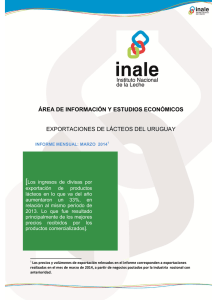 Informe de Exportación - Marzo 2014